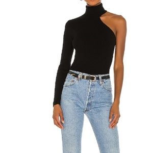 Asymmetric Sleeve Knit Top